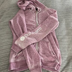 Pure Barre Burnout Zip Up